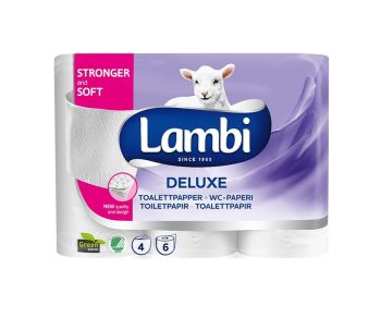 94869 Lambi Deluxe 4 kert. WC-Paperi