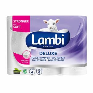 94869 Lambi Deluxe 4 kert. WC-Paperi