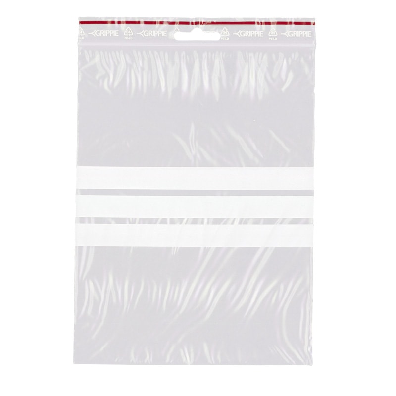 Grippie salpapussi 150x200mm kirjoitustaustalla