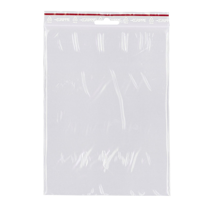 Grippie salpapussi 150x200mm kirkas
