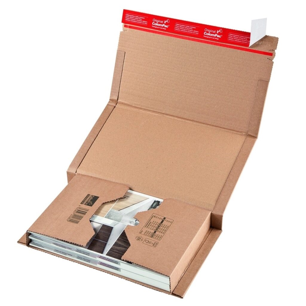 colompac kirjapakkaus ruskea